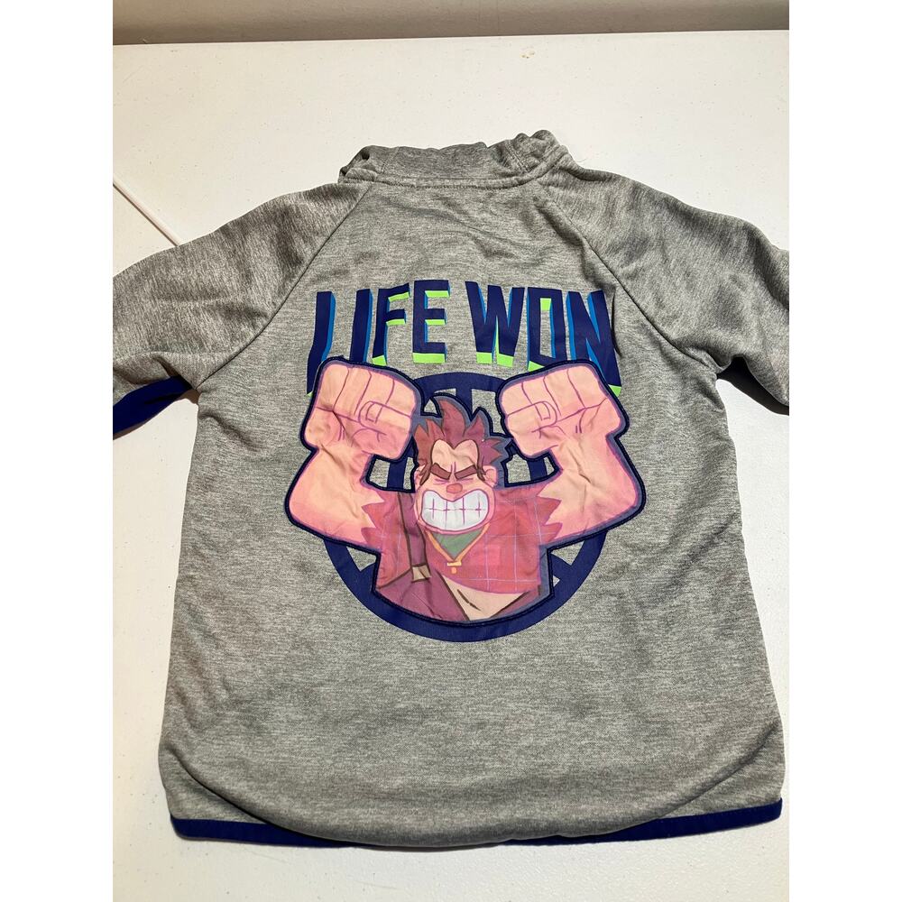 Disney Store Wreck-It Ralph Jumbo Back Graphic Hoodie Youth S 7/8 Full Zip